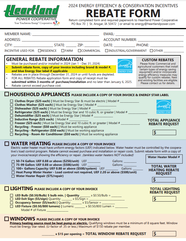 Rebates Heartland Power Cooperative